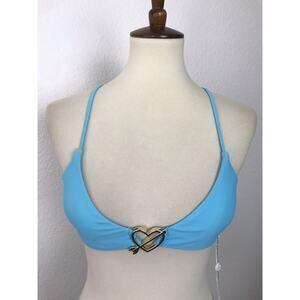 White Fox Swim Arrow To My Heart X Back Bikini Top Swimwear